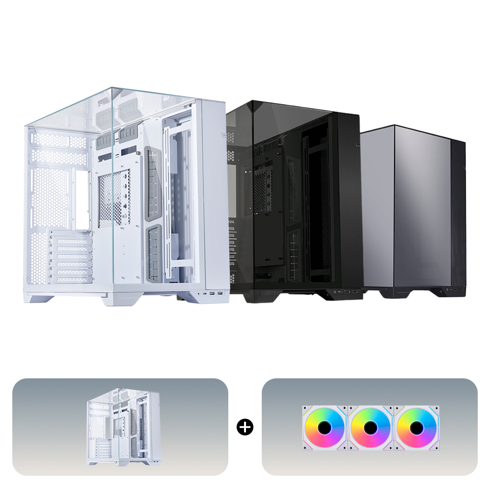 [패키지] 리안리 PC O11 VISION 케이스 + 쿨링팬 (팬 선택가능)