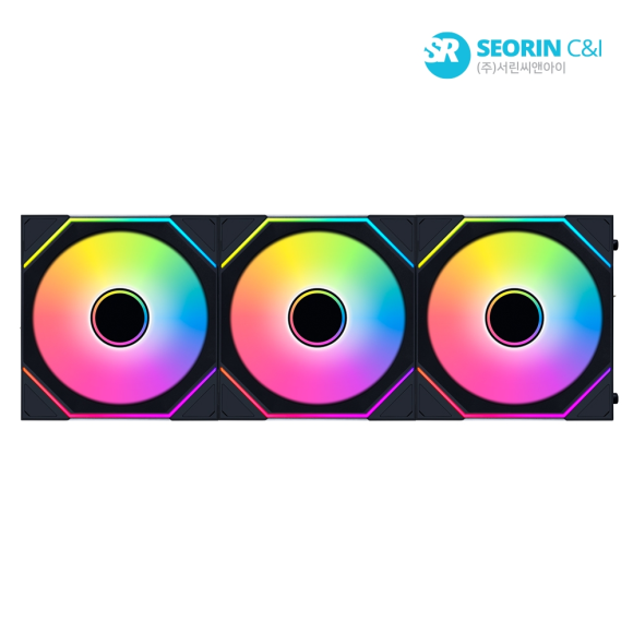리안리 UNI FAN SL-INF Wireless 120 리버스 블랙 3팩