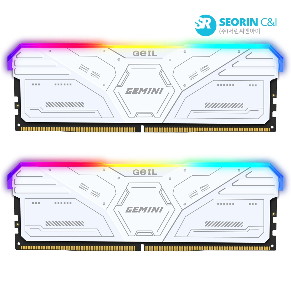 게일 DDR5-6000 CL36 GEMINI RGB White 패키지 (32GB(16Gx2))