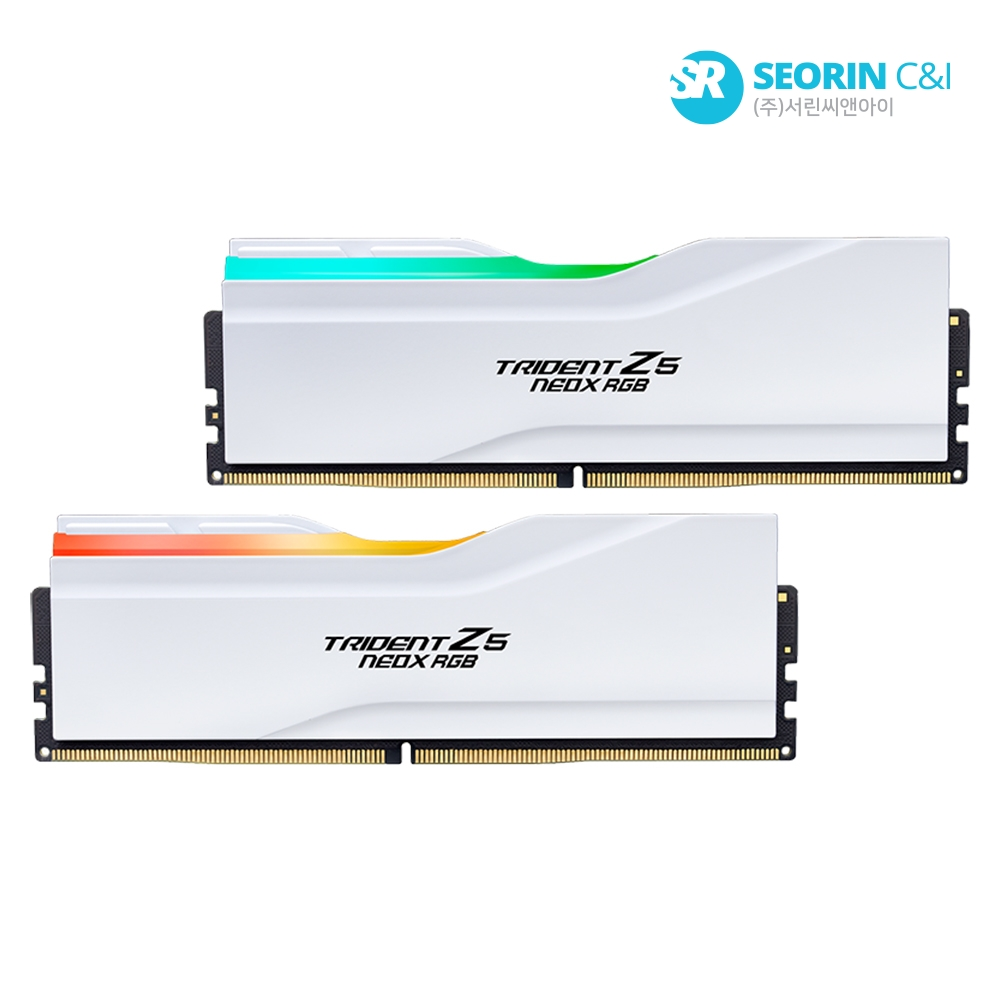 지스킬 DDR5-6000 CL36 TRIDENT Z5 NeoX RGB AMD EXPO ULL 화이트 (32GB(16Gx2))