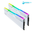 [소량 재입고] 에센코어 클레브 DDR5-6000 CL30 CRAS V RGB 화이트 AMD 패키지 서린 (32GB(16Gx2))