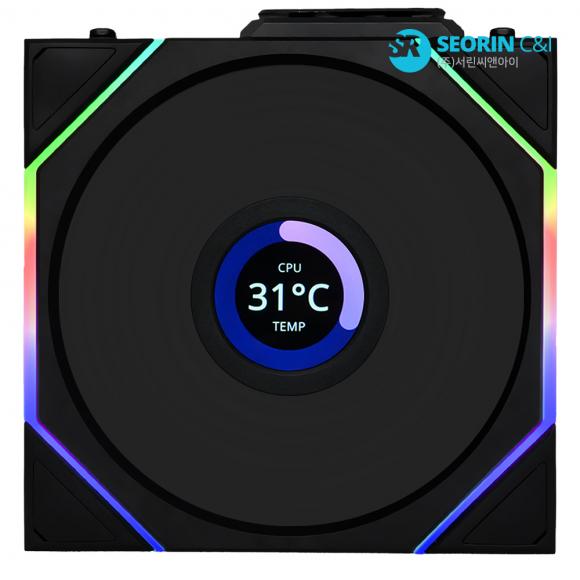 [단순개봉] LIAN LI UNI FAN TL Wireless LCD 120 블랙 1팩