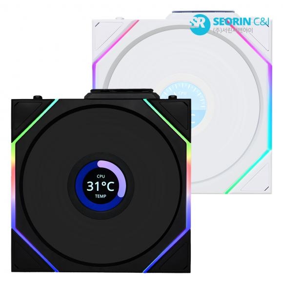 [단순개봉] LIAN LI UNI FAN TL Wireless LCD 120 블랙 1팩