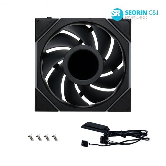 [단순개봉] LIAN LI UNI FAN TL Wireless LCD 120 블랙 1팩