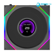 리안리 UNI FAN TL FLEX LCD 120 리버스 블랙 1팩