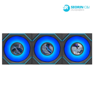 리안리 UNI FAN SL-INF FLEX LCD 120 화이트 3팩