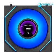 리안리 UNI FAN SL-INF FLEX LCD 120 리버스 블랙 1팩