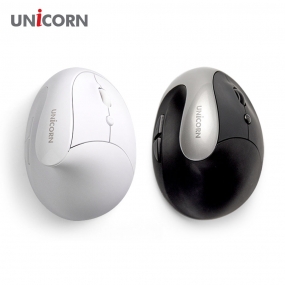 유니콘 버티컬 무선마우스 2.4G BT 듀얼모드 손목보호 VDT증후군예방 USB충전식 FX-700B