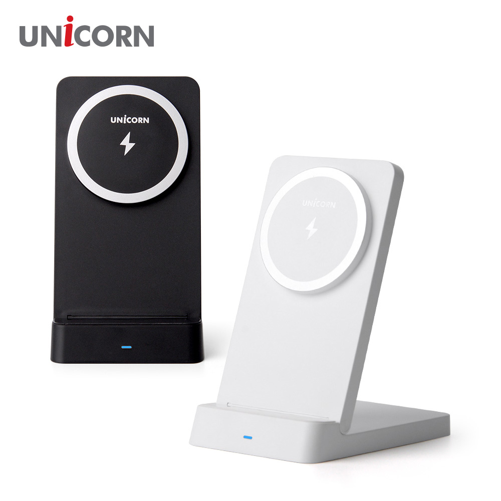 유니콘 맥세이프 무선충전기 15W 접이식 스탠드거치대 PD3.0 QC3.0지원 ZQ-M15W