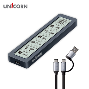 유니콘 스마트LCD 알루미늄 M.2 NVME SSD외장하드케이스 USB3.2Gen2 10Gbps A+C타입젠더 MSD-L50
