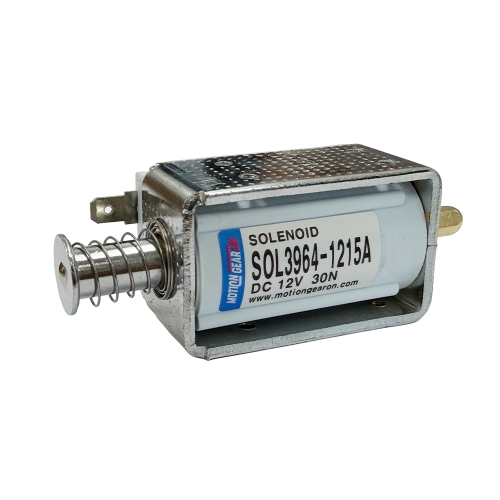 솔레노이드 전자석 푸쉬 풀 Impact 타입 DC12V DC24V SOL3964-1215A 스트록15mm AC220V