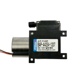 공기주입용 저소음 BLDC 에어펌프 BAP-A4254-1207 DC12V 유량 7L/min 압력 100kPa 55dB PWM 속도제어 선택