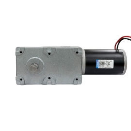 웜기어 감속 DC 브러시모터 WGM86-63103 DC24V 더블샤프트 토크 59~500kgf&middot;cm 출력 7~95rpm 감속비 8종 선택 셀프락 직각축