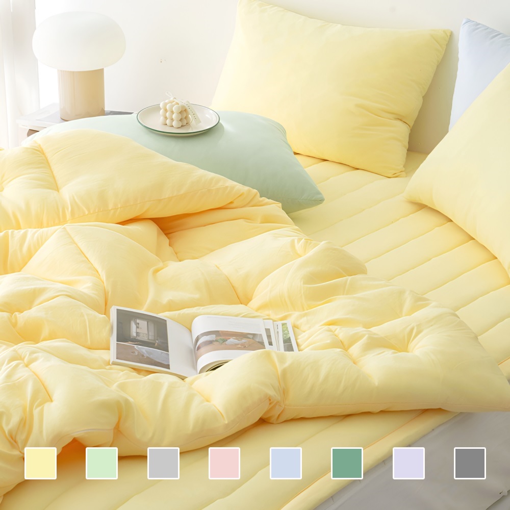 몽블리 통기성 좋은 알러지케어 가을 이불 사계절 향균 차렵이불 패드 베개커버 침구세트 SS