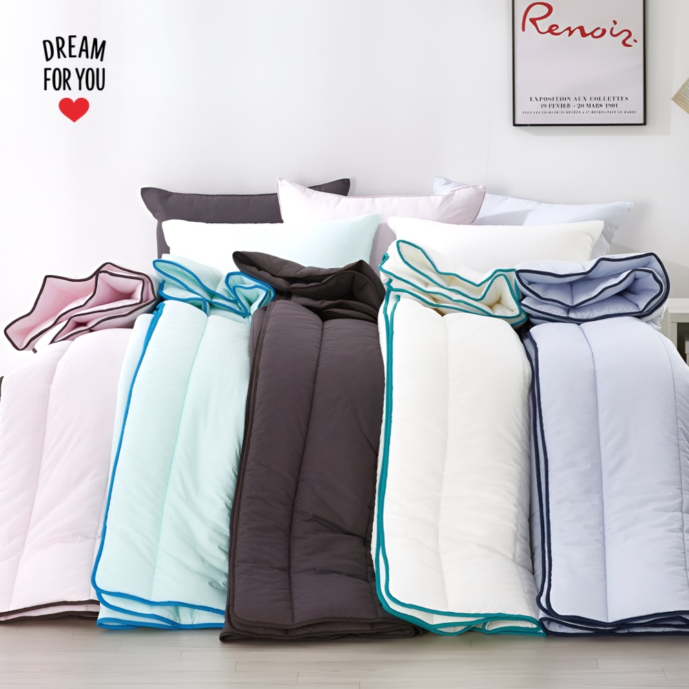 1+1 드림포유 60수 순면 가을 이불 간절기 차렵이불 패드 사계절 기숙사이불 침구세트