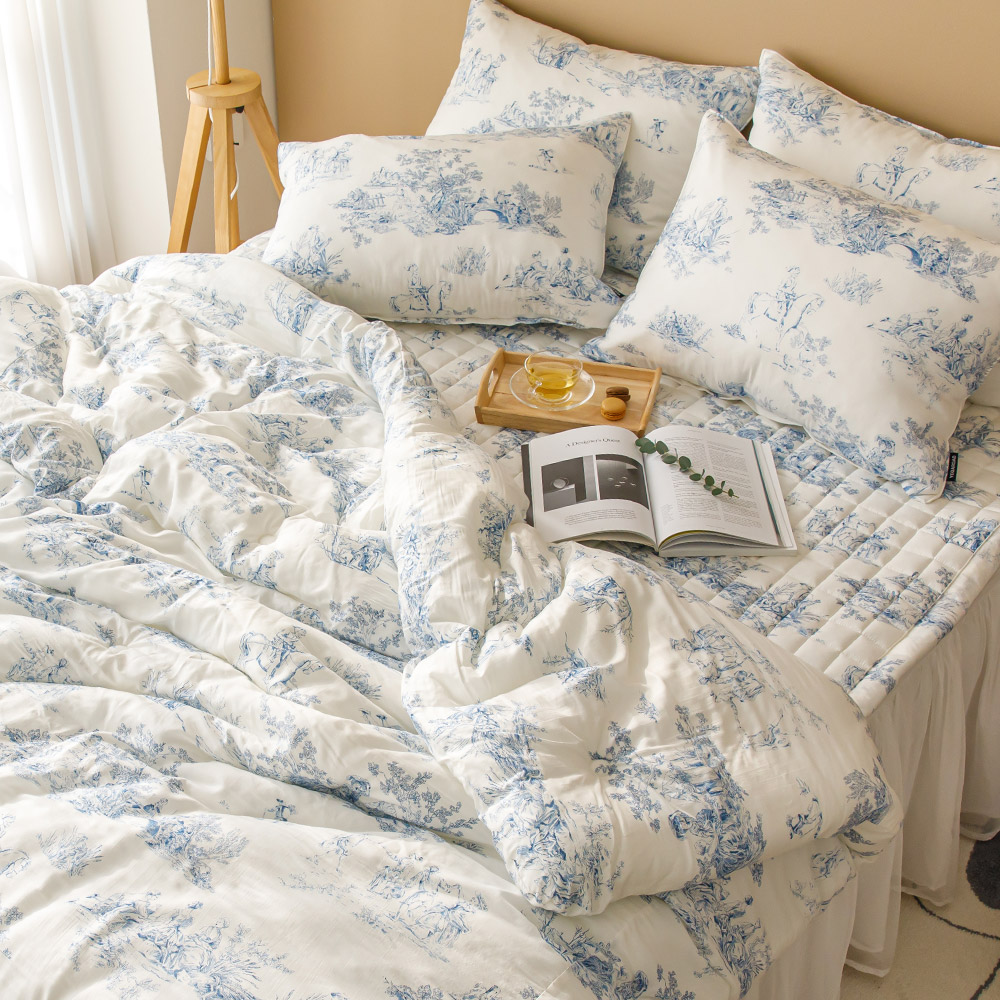 프리미엄 사계절 텐셀 모달 향균 가을이불 저자극 차렵이불 패드 베개커버 클래식 침구세트