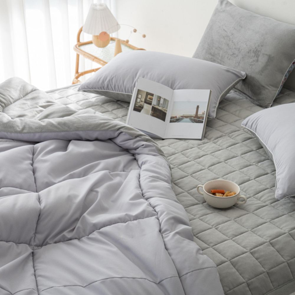 듀얼하임 초밀도 세미극세사 겨울이불 먼지없는 알러지케어 차렵이불 패드 베개커버 침구세트