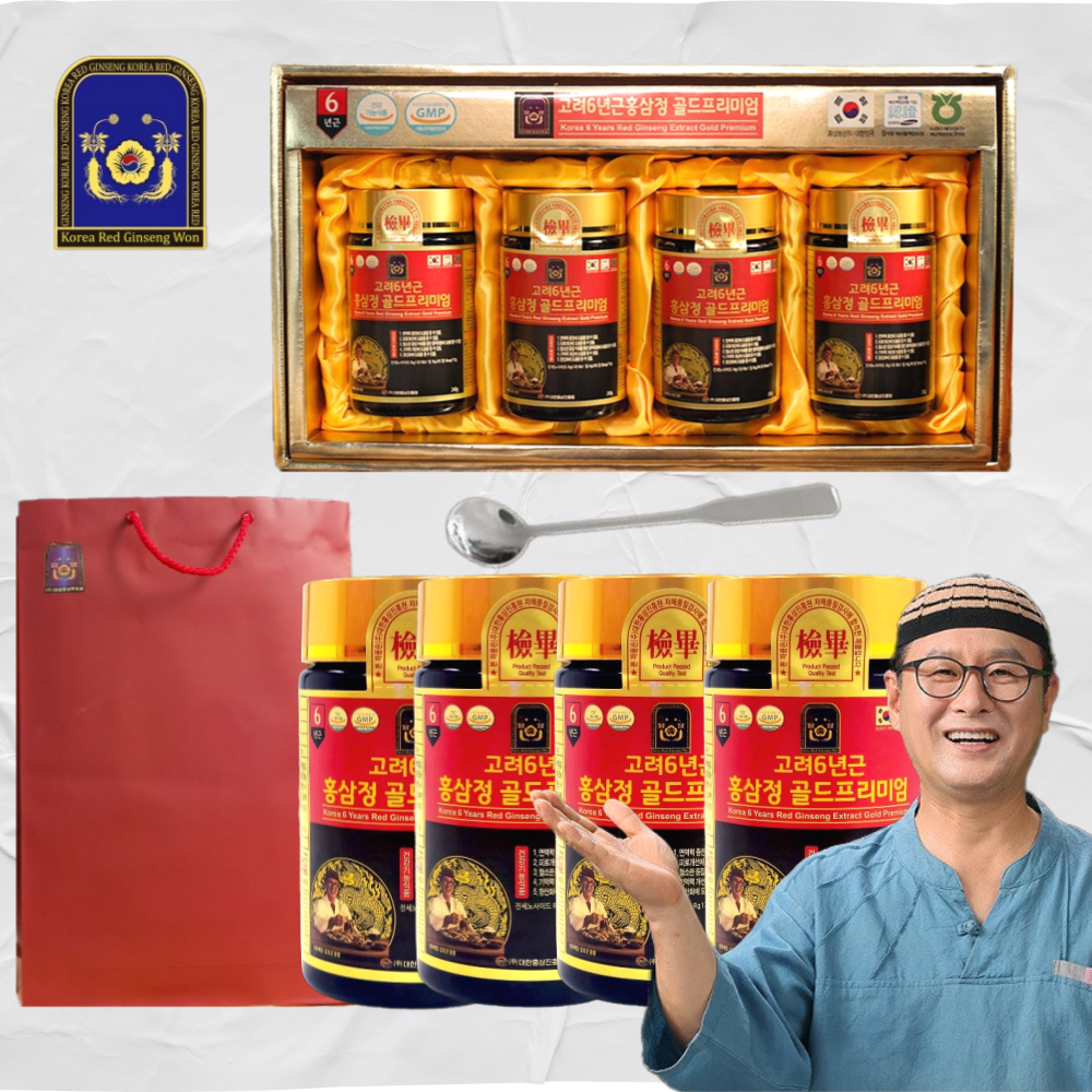 김오곤 고려 6년근 홍삼정 골드프리미엄 홍삼진액 진세노사이드 홍삼엑기스 1세트