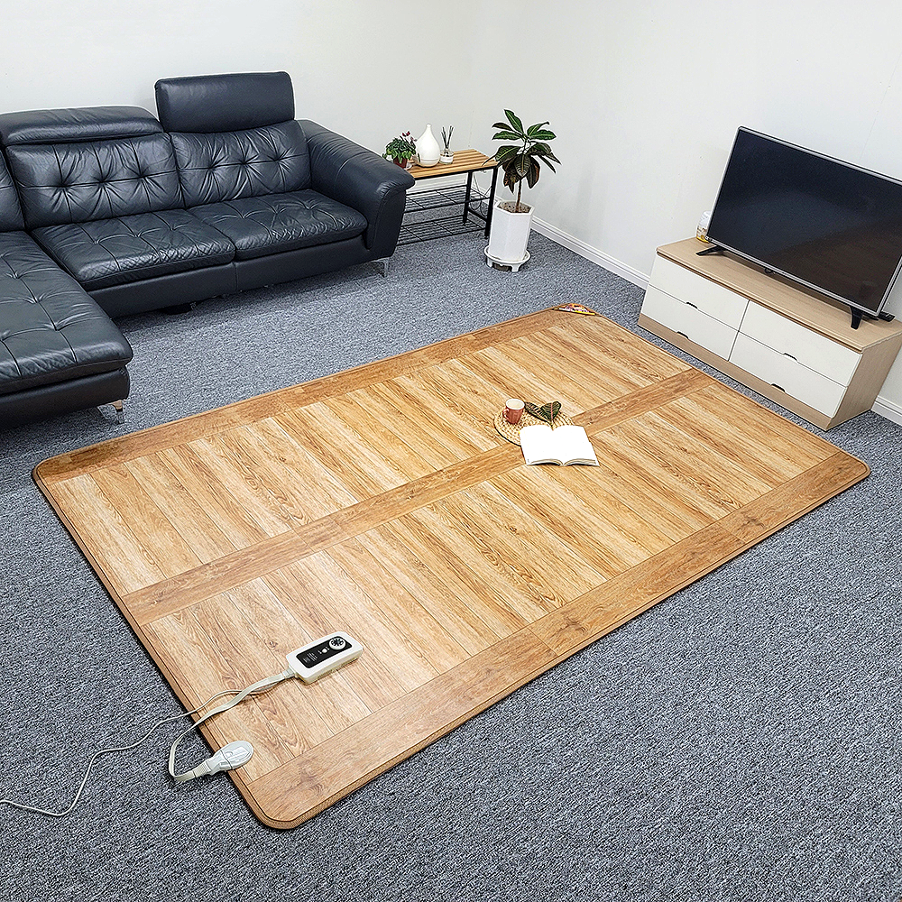 전기세 걱정없는 한일구들장 사계절 전기장판 카페트 탄소 전기 매트 대청무늬 1인용