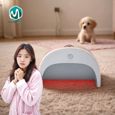 메이드조이 발난로 가정용 사무실 소형 미니 발히터 온풍기 풋워머 MA-Q2000 핑크