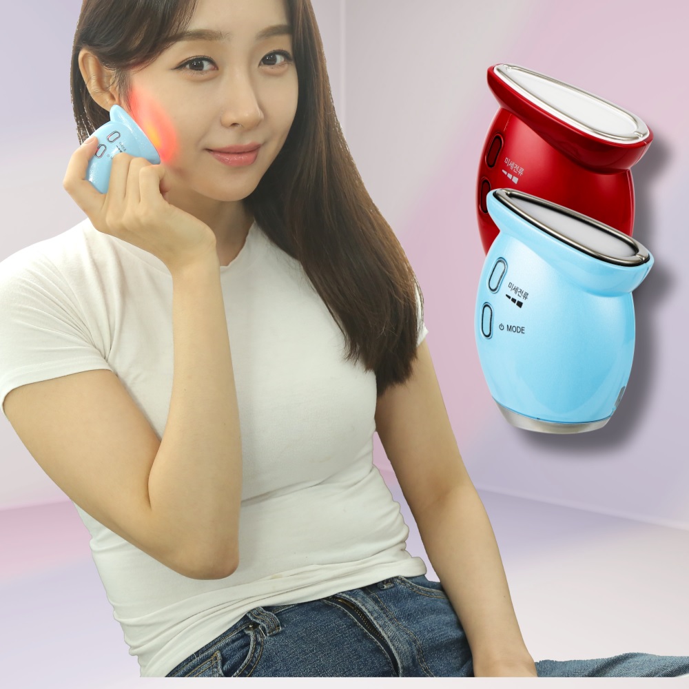 갈바닉 마사지기 터치라이트 광플러스 5단계 EMS미세전류 가정용 LED 테라피 얼굴 피부