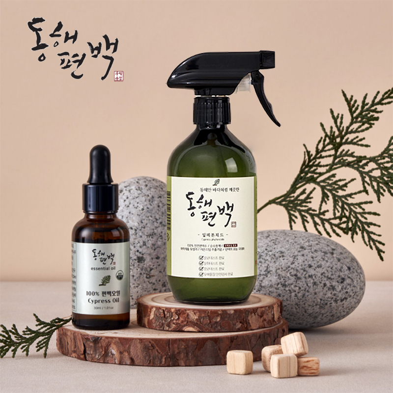 동해편백 순수 잎편백수 피톤치드 스프레이 살균 탈취 편백나무 원액 오일 500ml