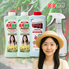 쑥쑥튼튼 토양미생물 제제 유기농 식물영양제 4종세트 모든작물용 뿌리는 비료