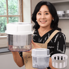 홍여진 하이로 빅스텐 매직 짤순이 대용량 야채탈수기 1세트+유청분리기