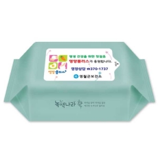 녹색나라 민트그린 물티슈(50매) 라벨형