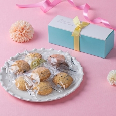 위크앤드 민트  상자 리본 쿠키간식 과자 답례품