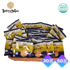 김선애 오병이어 백미 누룽지 30봉 / 50봉 세트 누룽지 과자 간편 식사대용