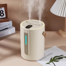 초음파 듀얼 가습기 18시간 대용량 통세척 저소음 가습기 (USB 충전식 유무선 겸용)