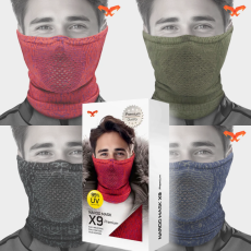 X9 프리미엄 나루마스크 김서림 방지 자외선차단 스포츠 런닝 골프 자전거 등산 방한 마스크