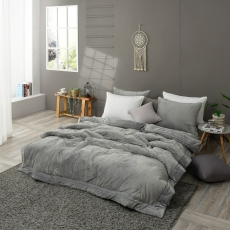 그레이스 3mm 고밀도 극세사 두꺼운 겨울 차렵이불 침구세트 SS