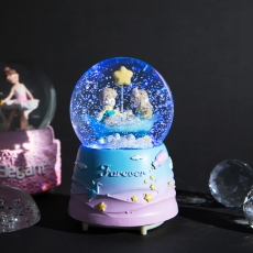 크리스마스 눈내리는 오르골 인테리어 소품 LED 스노우볼 무드등 5종