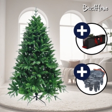 크리스마스트리 원터치 자동펼침 트리 풍성한 PE혼합 무장식 180cm 유해물질 NO