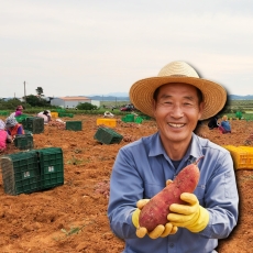 해남 황토 꿀밤고구마 3kg 고당도 한입 베니하루카 고구마 농장직송