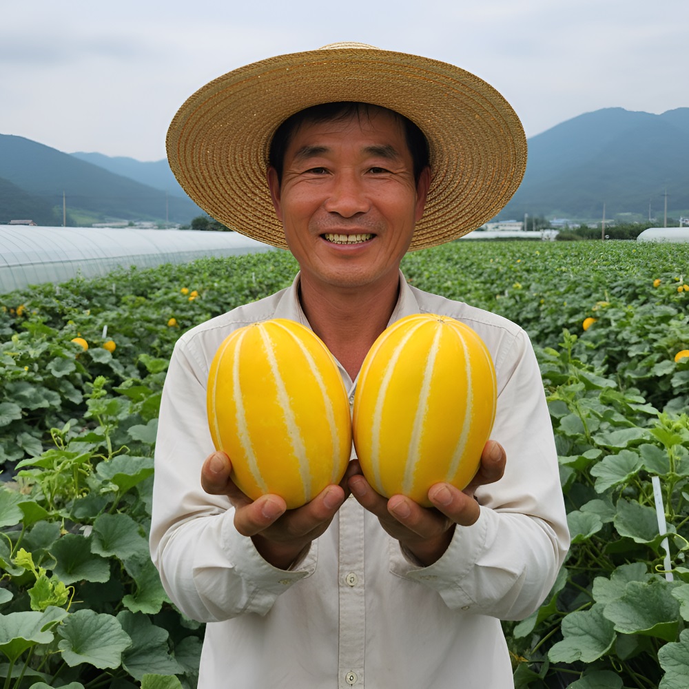 18brix 고당도 성주 꿀 참외 가정용 참외 2kg 농장직송