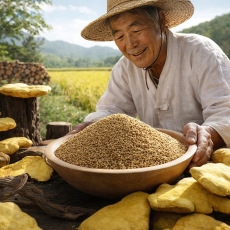 하이칸 친환경 유기농 상황버섯 발아현미 1박스(40포) 2박스 (80포) 국산 현미 쌀 잡곡