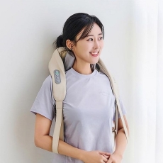 [이츠웰] 무선 숄더넥 주무름 안마기 3단 강도조절 적외선램프 목 어깨 마사지기