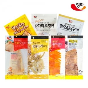 정화식품 안주오징어 7종