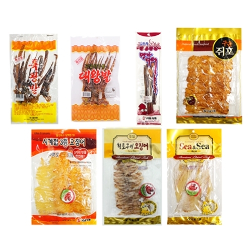 서울식품 안주오징어 쥐포 7종