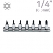 KOKEN(코켄) 1/4인치 홀별 비트소켓(복스알) 레일세트 [7PCS] RS2025/7-HOLE