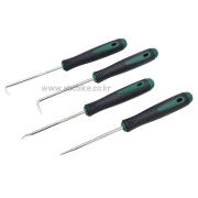 녹색손잡이 보급형 4pc 후크세트 고무오링 탈장착 미니 후크 약 165mm