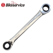 BIKESERVICE 바이크서비스 4 IN 1 라쳇스패너, 라쳇렌치 (4가지 사이즈) BS 7525E ( 14 x 19 / 17 x 18 )