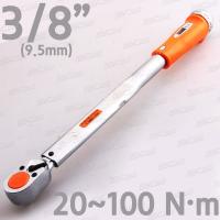 TONE(토네) 3/8인치 디지털 눈금방식 프리셋 토크렌치 T3MN100 측정범위 (20~100NM)