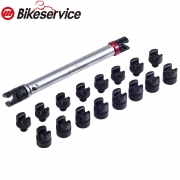 BIKESERVICE 바이크서비스 18pcs 모터사이클 스포크 (바퀴살) 토크렌치 세트 ( 토크값 5.42Nm 고정 ) ( 스틸헤드 ) BS70023