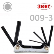 EIGHT (에이트) 접식 6각비트 헥스비트 렌치세트 접렌치세트 ( 3.0 ~ 10.0mm ) 009-3