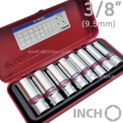 대만산 3/8인치 인치타입 ( INCH ) 6각 롱 핸드소켓 8PCS 세트 3508SR