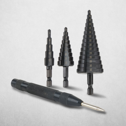 이엑스파워 블랙 4pcs 스텝드릴 세트 (스텝 드릴 ) ESC-4S